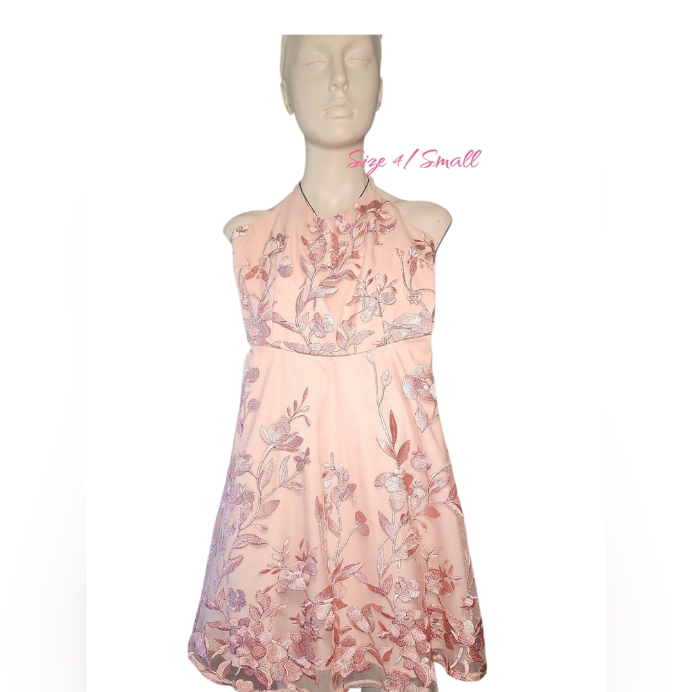 Floral Pink Kids Dress